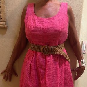 NINE WEST sleeveless dress with belt